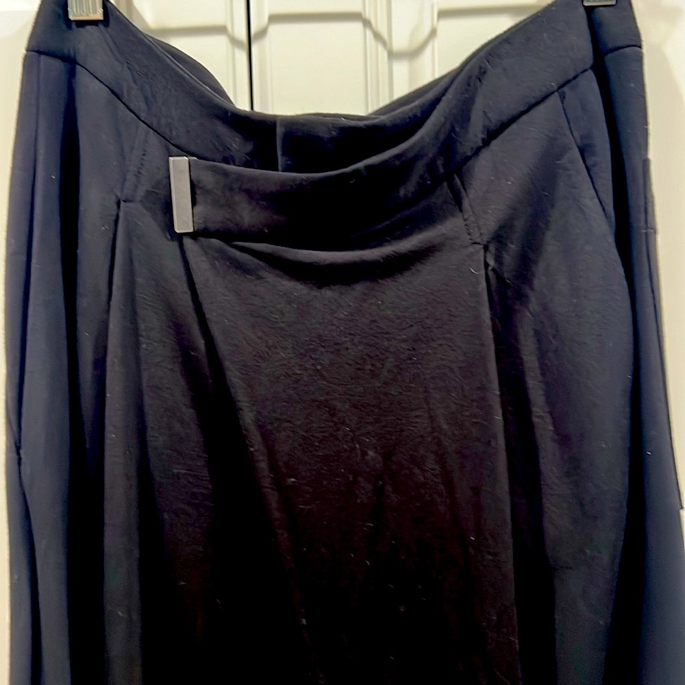 Helmut Lang. Crossover Black Knit Joggers. P